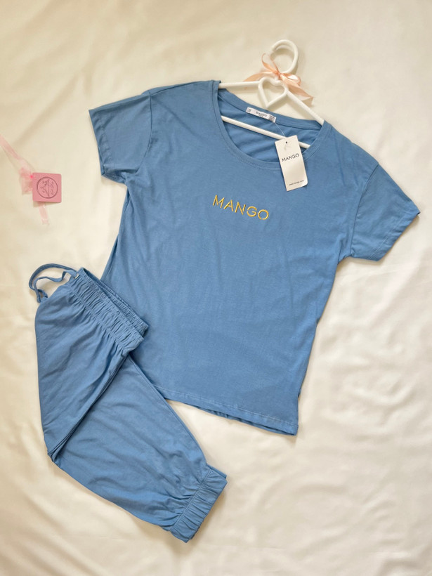 ست تیشرت شلوارک برند mango اورجینال